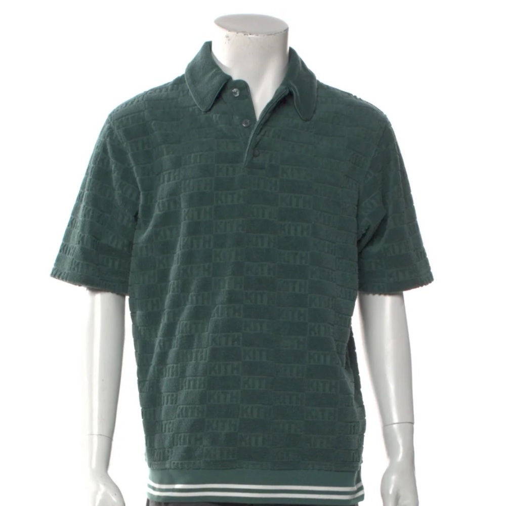 Kith Textured Dark Green Polo & Short Set
